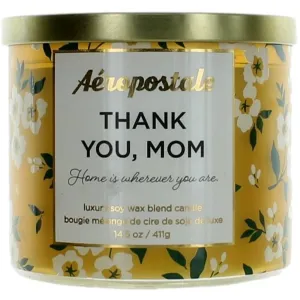 Aeropostale Candle Thank You Mom - Soy Wax Blend 3 Wick Fine Fragranced, 14.5 oz