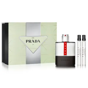 Luna Rossa Carbon by Prada 100ml EDT 3 Piece Gift Set