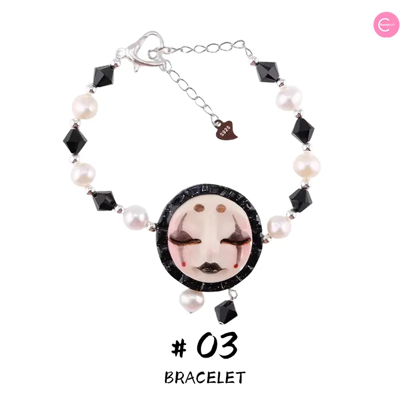 QUANDO Black Witch Asymmetric Sterling Silver Earrings